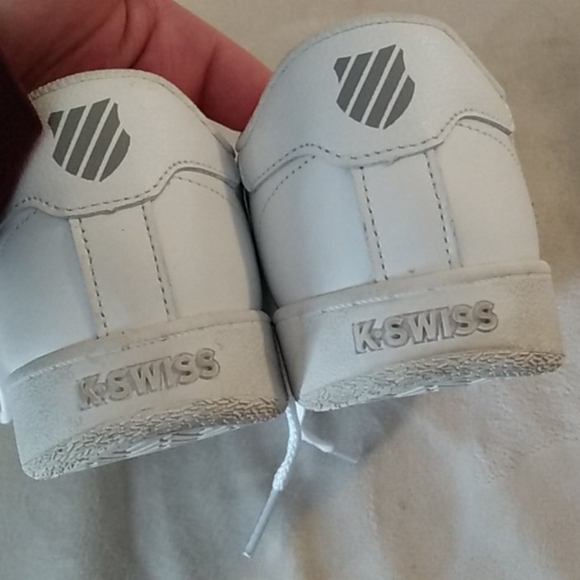 K-Swiss white tennies - Picture 6 of 8